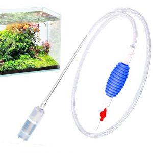 Cloche &agrave; mulm d'aquarium avec Tuyau &ndash; Siphon pour Changement d'eau, Accessoire de Pompe d'aquarium pour Maison de Reptiles, &eacute;tang Guppy, Bassin Betta et (tanpanyou, neuf)