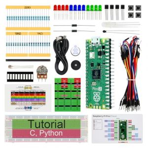 Freenove Basic Starter Kit for Raspberry Pi Pico 2 (Included), Dual Arm Cortex-M33 and Dual Hazard3 RISC-V Microcontroller, 386-Page Detailed Tutorial, 142 Items, 55 Projects, Python C Code (Freenove-EU, neuf)