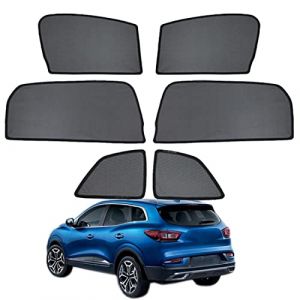 GCcv Pare Soleil Voiture B&eacute;b&eacute; Enfant Protection UV pour Fen&ecirc;tres Pare-Soleil de Fen&ecirc;tre Lat&eacute;rale pour Kadjar 2015-2022 Magn&eacute;tique Rideau Housses Accessoires Auto,Front+Rear+Triangular-window-6PCS (SONGYANG STORE, neuf)