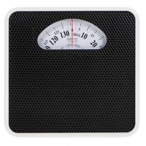 CAMRY balance pese personne m&eacute;canique jusqu&rsquo;&agrave; 136 kg &ndash; Balance sans pile 28x29 cm &ndash; Bo&icirc;tier en m&eacute;tal, surface antid&eacute;rapante, molette de r&eacute;glage &ndash; Noir et Blanc (avenido_shop, neuf)