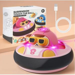 AUTTOYS Ballon de Foot Aéroglisseur avec Musique, Ballon de Foot avec LED, Air Power Football Enfant Jouet, Jeux Intérieur Extérieur Enfants Jouet Enfant 2 3 4 Ans (YOYATOY, neuf)