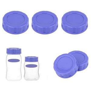 3pcs Bouchons de Biberon Compatibles avec Pigeon & Lansinoh Bouteilles, Couvercles Voyage et Stockage Remplacement (Violet) (moncion, neuf)