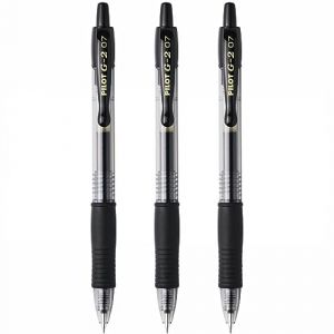 Pilot G-2 0.7mm Fine Retractable Stylo - Noir (Pack de 3) (OMGHC., neuf)