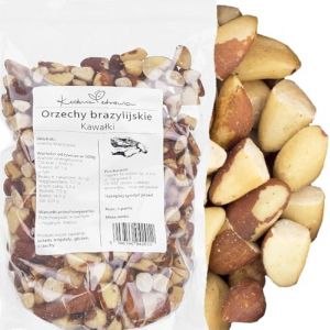 Noix Du Br&eacute;sil En Morceaux 1 kg &ndash; Naturelles Et Croquantes &ndash; Source De S&eacute;l&eacute;nium Et Prot&eacute;ines V&eacute;g&eacute;tales | Kuchnia Zdrowia (NUTRINER, neuf)