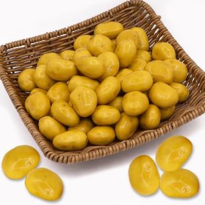 Tuxiaobu Lot de 30 pommes de terre artificielles en plastique pour d&eacute;coration de cuisine, maison, f&ecirc;te, pub, panier de table, accessoire de photographie (TUXIAOBU, neuf)