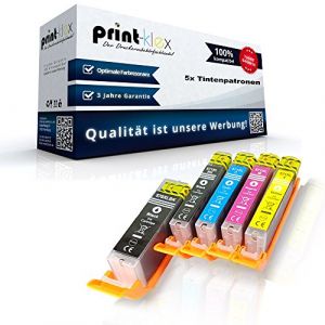 5 x Cartouches d'encre Compatibles pour Canon Pixma TS 5000 Series TS 5050 TS 5050 Series TS 5051 TS 5052 TS 5053 TS 5055 PGI 570 CLI 571 pigments Black Noir/cyan/magenta/jaune – Eco Pro Serie (Print-Klex GmbH & Co.KG, neuf)