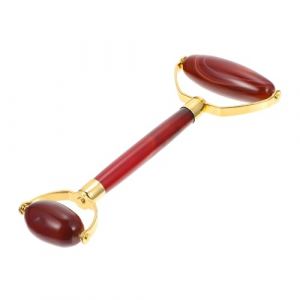 LRXIYODE Masseur Facial Rouleuse Outil De Massage Beaut&eacute; Visage Masseur De Beaut&eacute; Visage Outil De Massage Manuel D'aluminium Rouge (XPWU, neuf)