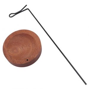 SALALIS Pr&eacute;sentoir de Nuancier pour Nail Art, Base Robuste, Vitrine Pratique, Fonctionne pour Salon, Bois, Acier Inoxydable, Maison (Couleur noyer) (Maorme-EU, neuf)