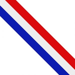NewL Autocollant en vinyle durable Motif drapeau français à rayures 7,5 cm × 300 cm (NewL, neuf)