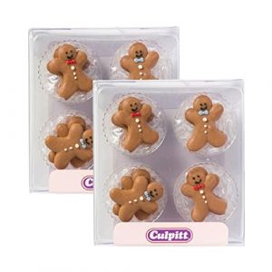 Culpitt Lot de 2 décorations de gâteau en sucre bonhomme en pain d'épices (The Fab Food Group Ltd, neuf)