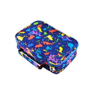 EDATOFLY 72 Trous Trousse, Porte-Crayons Crayon Scolaire Sac à Crayon de Toile Sac à Crayon Couleurs Organisateur pour L'école et Bureau avec Grand Capacité (Océan Bleu) (BORUI EU, neuf)