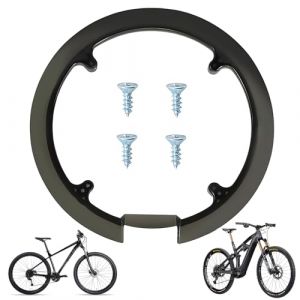 Wohlstand Protection de Plateau de V&eacute;lo 1 Pi&egrave;ce, 4 Trous Protection de Cha&icirc;ne de V&eacute;lo Espacement 10/11 cm pour 42-44 Dents, Garde de Plateau de V&eacute;lo Adapt&eacute; Aux VTT et Aux V&eacute;los de Route(avec Vis) (Wohlstand, neuf)