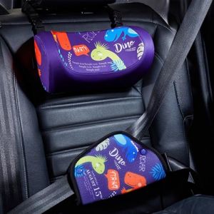 auvstar Cale Tete Enfant Voiture et Ajusteurs de Ceinture de Sécurité,Réglable Coussin De Cou Pour Enfant,Support De Tête Et Cou Pour Enfants En Voyage,Convient Aux Enfants Adultes (Dinosaures) (BOSHENG-EU, neuf)