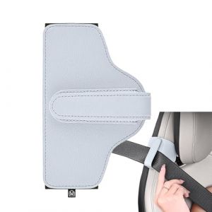 Fixateur de Ceinture de S&eacute;curit&eacute; Voiture, Clip de Positionnement et Fixation, Limiteur de Bretelle en Simili Cuir, Accessoire S&eacute;curit&eacute; pour Conducteurs Adultes et Adolescents (Mineatig, neuf)