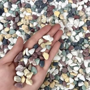 HXJDAM 950 g de gravier naturel, pierres décoratives colorées et galets pour pots de fleurs, remplissage de vase, artisanat, aquarium, jardin. (hengxinji, neuf)