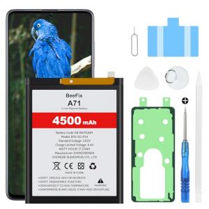 Batterie pour Samsung Galaxy A71 4G SM-A715F, 4500mAh Li-Polym&egrave;re Batterie de Remplacement pour Galaxy A71 EB-BA715ABY avec Outils de R&eacute;paration (BeeFix, neuf)