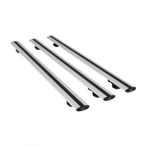 ipqi Compatible avec Citroen Berlingo 3 (K9) 2019-2022 BASIC Model Barres de Toit Railing Porte-Bagages de Voiture Gris Aluminium 3 Barres (IPQI, neuf)