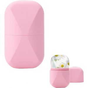 Ice Roller Visage, Rouleaux de Glace en Silicone pour Le Visage, Beaut&eacute; Visage pour Rouleau De Glace Visage, Massage Visage, Soins de La Peau Compresse de Glace R&eacute;tr&eacute;cit Les Pores, pour Visage (Rose) (LIYANHO, neuf)