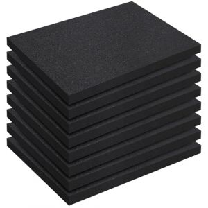 YFLeomry Lot de 8 pièces de mousse à découper, 400 x 300 x 25 mm Mousse à découper pour outils, inserts pour mallettes, Mousse en cube à grille pour découpe à faire soi-même Outil en mousse (YFL-STORE, neuf)