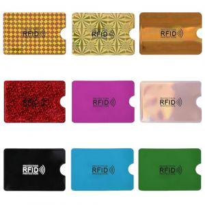 xiluuyou Lot de 9 Protege Carte Bancaire, &Eacute;tui pour Cartes Bancaires sans Contact pour Hommes et Femmes, Porte Cartes RFID color&eacute;s pour Carte Bancaire Visa Master (XunBa-Uk Store, neuf)