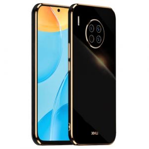 HONLEN Coque pour Huawei Nova 8i / Honor 50 Lite (6.67" inches), &Eacute;tui en TPU Souple en Silicone, Design de Cadre de Galvanoplastie - Le Noir (HONLEN, neuf)