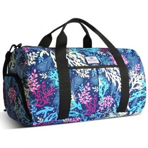 HUA ANGEL Sac de Sport Homme Femme Sac Voyage avec Compartiment &agrave; Chaussures, Poche &Eacute;tanche, 25L Sac Cabine Pliable pour Gym Fitness Piscine Week-End Yoga Football Voyage (HUAANGEL, neuf)