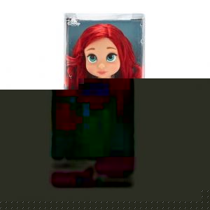 Disney Store Poupée La Petite Sirène, Ariel, Collection Animator, 39 cm / 15" avec Chevelure réaliste et Tenue, Peluche Polochon en Satin, poupée pour Les Enfants de 3 Ans et Plus. (Disney Store FR, neuf)