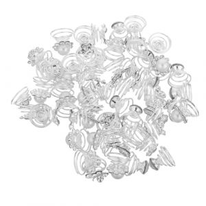PACKOVE 60pi&egrave;ces &Eacute;pingles &agrave; Cheveux Spirales Strass &Eacute;pingle &agrave; Cheveux Spirale Argent&eacute;e Torsades Mini Pinces pour Femmes et Filles pour Mariage et Bals (Spring TU, neuf)