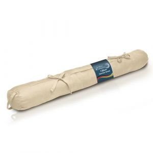 Beautissu Boudin Bas de Porte &ndash; 100% Coton &ndash; 120x10cm Cr&egrave;me &ndash; Boudin de fen&ecirc;tre avec Passant &ndash; Bas de Porte Isolant &ndash; pour Porte, fen&ecirc;tre et Porte de Jardin &ndash; Viento (Brandvin, neuf)