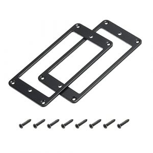 PATIKIL Plastique Humbucker Pickup Anneau Guitare Pickup Montage Cadre Anneau avec Vis pour &Eacute;lectrique Guitare Noir 1 Ensemble (PATIKIL UK, neuf)