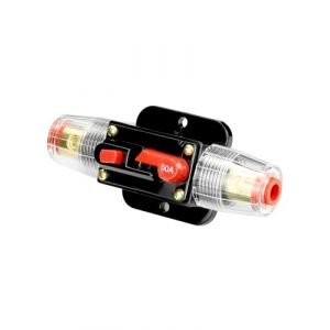 QWORK® 1 pièces 50A auto disjoncteur, avec commutateur manuel de réinitialisation de fusible pour interrupteur stéréo de protection de voiture (shavinglikes, neuf)