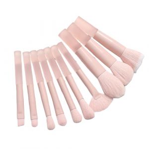 Lot de 10 pinceaux de maquillage de voyage avec sac de rangement pour fard à paupières et poudre (zijianZZJ, neuf)