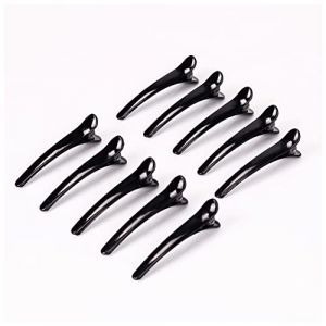 Épingle À Cheveux 10 morceaux de salon de coiffure pince à cheveux noire griffe simple DIY Outil de coiffure de coiffure de crocodile Épingle À Cheveux Mariage (钟祥市微琼维商贸有限公司, neuf)