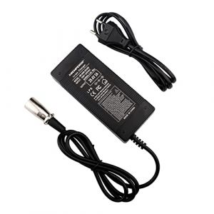 29,4V Batteries et chargeurs de Batterie Adaptateur Secteur Chargeur pour 24V 25,2 V Trottinette Chargeurs de Piles électrique Sortie 3A de VCA la Planche à Roulette Skateboard (XLR) (nery, neuf)