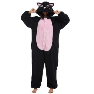 Xinlong Combinaison Pyjama Femme Kigurumi D&eacute;guisement de Panda Onesie Oversized Adulte Costume d'halloween Unisexe avec Capuche Poches (Xinlong Technology, neuf)