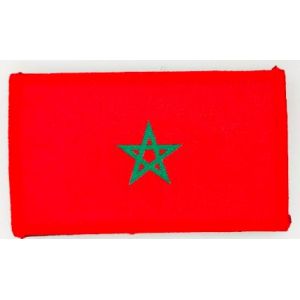 Pandiui23 Patchs brod&eacute;s drapeau Maroc aux couleurs officielles - &Eacute;cusson brod&eacute; - Patchs motards brod&eacute;s - Patchs militaires, patch Espagne (Maroc) (Pandidui23, neuf)