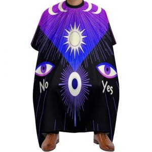 Cape de Coiffure Tableau magique gothique, lune, soleil, étoile, sombre, mystique, trippant, sorcière, Antistatique Capes de Coiffeur Imperméable Cape de Coupe pour Adolescents 140X168cm (guangzhouchengzemaoyizhongxingerenduzi, neuf)