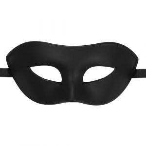 JewelryWe Masque Carnaval Venitien Homme: Masque Vénitien Noir Classique Demi-masque Épais Gentilhomme Élégant en Plastique pour Déguisement Bal de Maquillage Mascarade - Cadeau Homme (JewelryWe Bijoux, neuf)