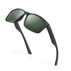 Occhsouo Polaris&eacute;es Lunettes de Soleil Homme Classique Lunette Soleil Carr&eacute; pour Protection UV400-Vert arm&eacute;e (Occhsouo, neuf)