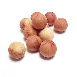 30 Pièces Boules de Cèdre Naturel Boules de Cèdre Rouge Aromatique à Mites en Bois Rafraîchissant et Désodorisant Anti-Mites en Bois de Cèdre (BJ-SHOP, neuf)