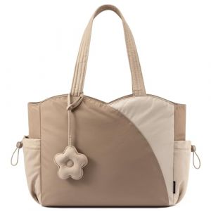 LOVEVOOK Sac Cabas Femme, Puffer Sac de Cours Sacs a Main pour Les Cours Lycee, Sac Ordinateur 15.6 Pouces Sac Fourre Tout pour Travail Universit&eacute; Affaires (TRIPOD EUR, neuf)