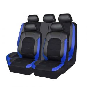 WXJFFF Housse Siege Voiture pour Ford Puma/Puma St SUV 2019 2020 2021 2022 2023 2024, 9 Pi&egrave;ces Avant Arri&egrave;re Cuir Ensembles de Housses de Si&egrave;ge Interieur Accessoires,Blue (suiyueheng, neuf)