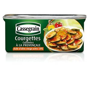 CASSEGRAIN - Courgettes Cuisin&eacute;es &Agrave; La Proven&ccedil;ale 185G - ( Lot De 4 ) (La Famille &agrave; Table! - LF&agrave;T!, neuf)