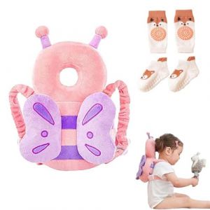 Bambebe Bébé Protection de la Têt Securite Casque Bebe Anti Choc Protection Baby Head Protector Casque Protection Bébé Protection Tête Enfant Sac à Dos Tout-Petits (Aling2020, neuf)