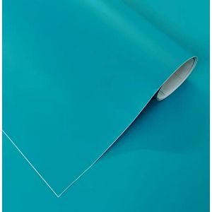 Papier Adhesif pour Meuble Turquoise Mat Film Adhesif pour Mur Cuisine Fenêtre Toilette Cristal Vinyle Decoratif Impermeable Stickers Meubles 30x120 cm (GOYA PRINT, neuf)