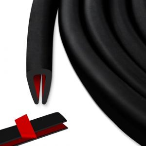Joint Protection Bord de Tole 2mm x 6 Mètres Protection Portiere Voiture Protection de Portiere Voiture Joint u Joint Voiture pour Portes de Voiture Plaques Métalliques Fenêtres (MOUJIAO-EU, neuf)