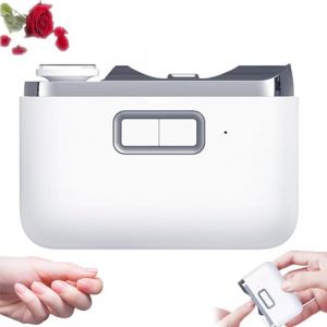 Variable Speed Electric Toenail Clipper,2 in 1 Electric Polishing Automatic Nail Clippers,with Lighting Function Electric Toenail Clippers Electric Nail Clipper for Children, Adults,Elderly (White-A) (YUANSHUOBAIHUOSHANGHANG, neuf)
