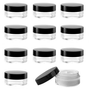 keyxer Lot de 10 boîtes à cosmétiques de 10 ml, petites boîtes avec couvercle en plastique,pots de crème de cosmétiques en réutilisable plastique, pot vide cosmétiques, pot creme vide (ROUTE STRATEGIES LIMITED, neuf)