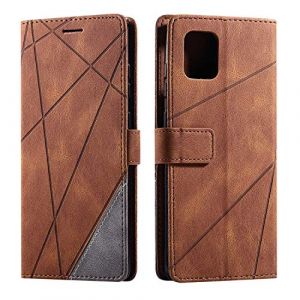 SONWO Coque pour Galaxy Note 10 Lite, Etui en Cuir PU Portefeuille Housse Fermeture Magn&eacute;tique und Flip pour Samsung Galaxy Note 10 Lite, avec Fermeture Magn&eacute;tique, Marron (SONWO EU STORE, neuf)