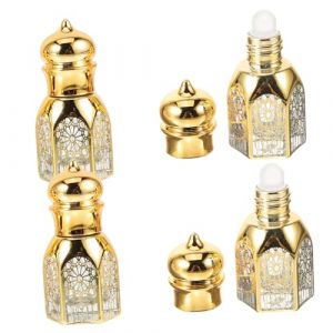 NOLITOY 4 pi&egrave;ces Flacon de Parfum Rechargeable R&eacute;sistant pour Voyage et Ext&eacute;rieur Flacon Vide Portable pour Huile Essentielle et Parfum Lot de Bouteilles L&eacute;g&egrave;res et Pratiques avec Doseur (shanjingfen, neuf)